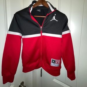 Air Jordan front zip jacket.